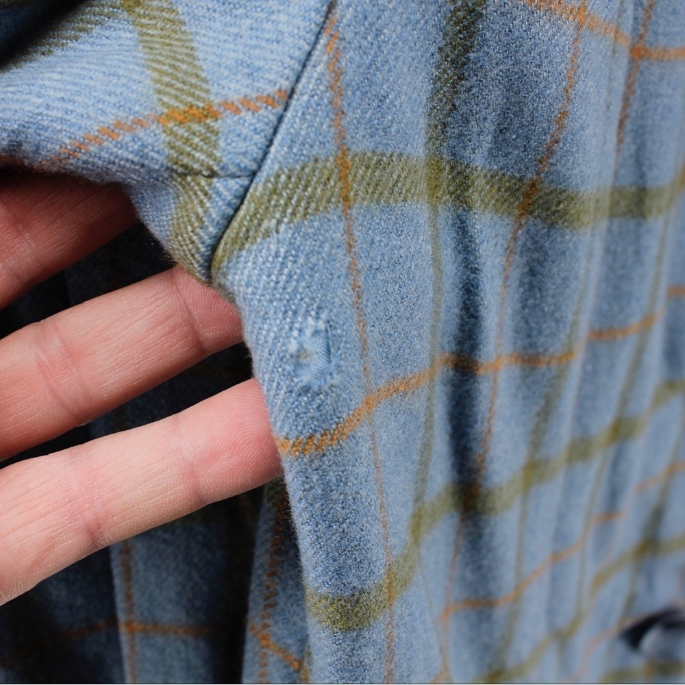 Vintage Vogue Paris Original Retro Plaid Women's Relaxed‎ Suit Jacket Career M/L - Picture 9 of 13